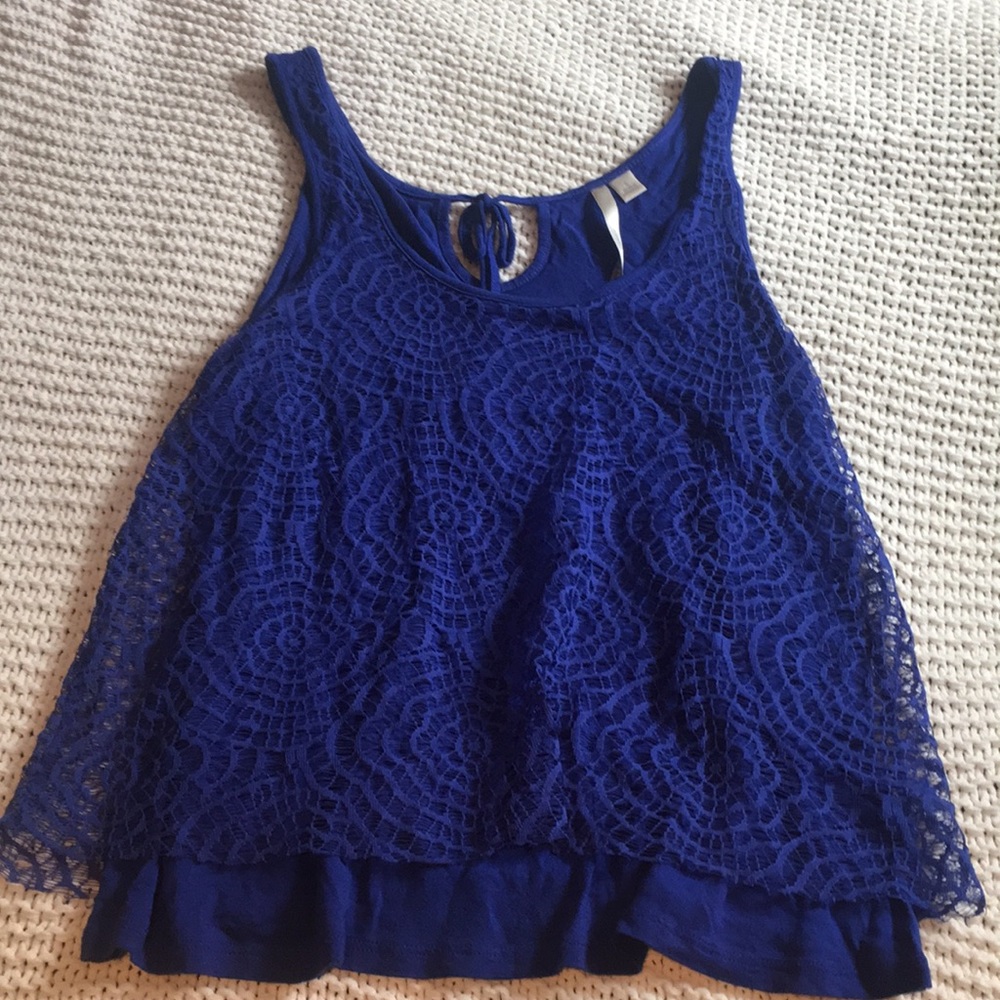 Lauren Conrad lace overlay tank